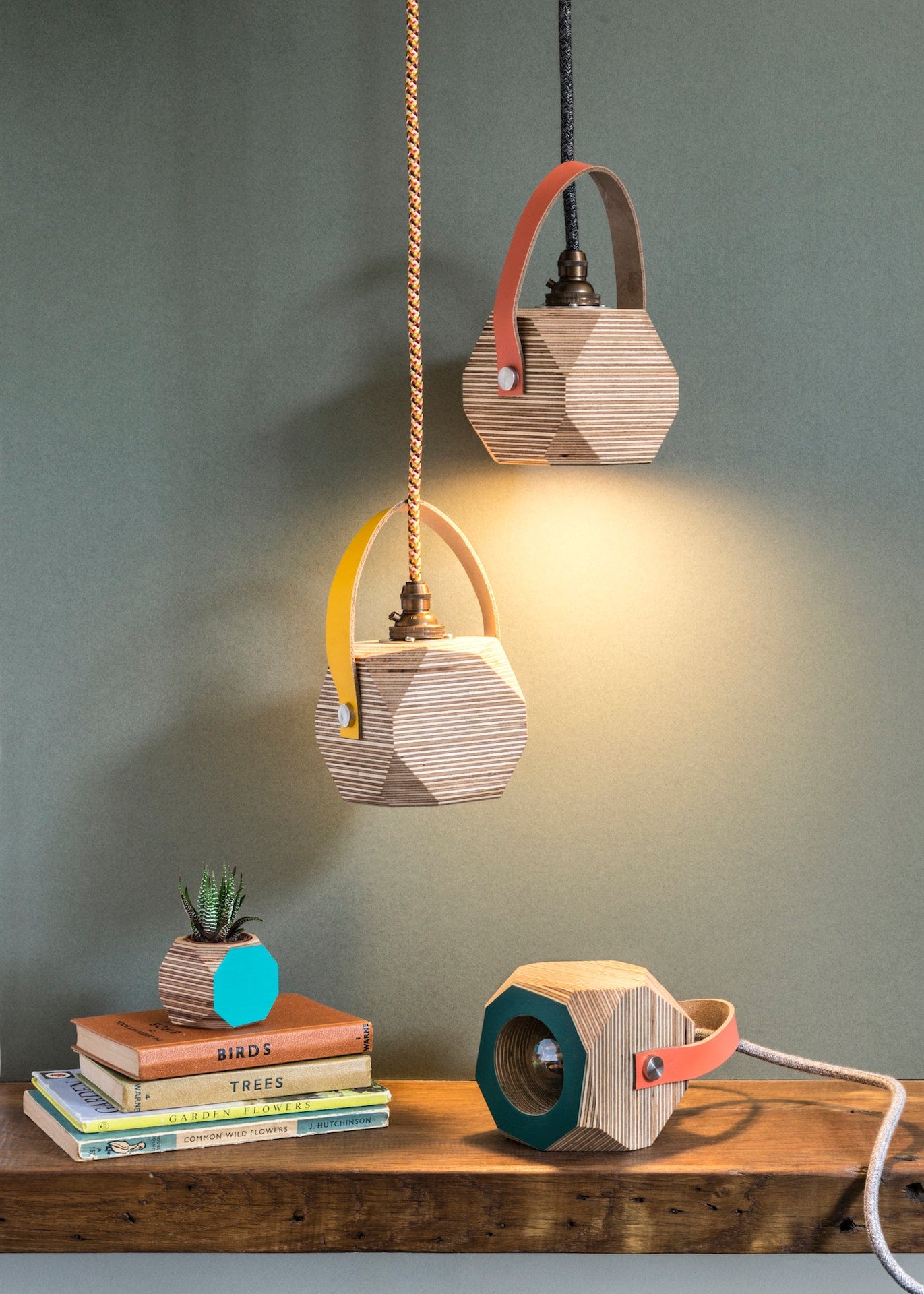 Geo Pendant Lamp in Aqua homeware shops bristol gift shops bristol PRIORMADE
