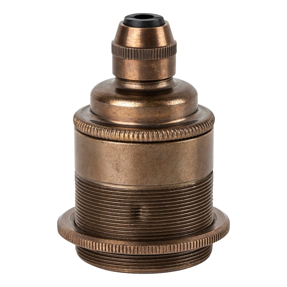 PRIORMADE Lamp Parts E27/Screw Lamp Holder - With Shade Ring - Pendant Cord Grip Lamp Parts