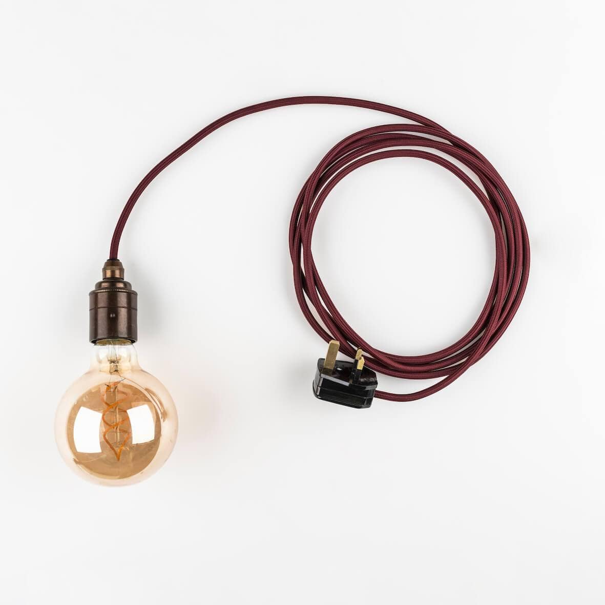 Simple Pendant Lamp Simple Pendant Lamp - Burgundy homeware shops bristol gift shops bristol PRIORMADE