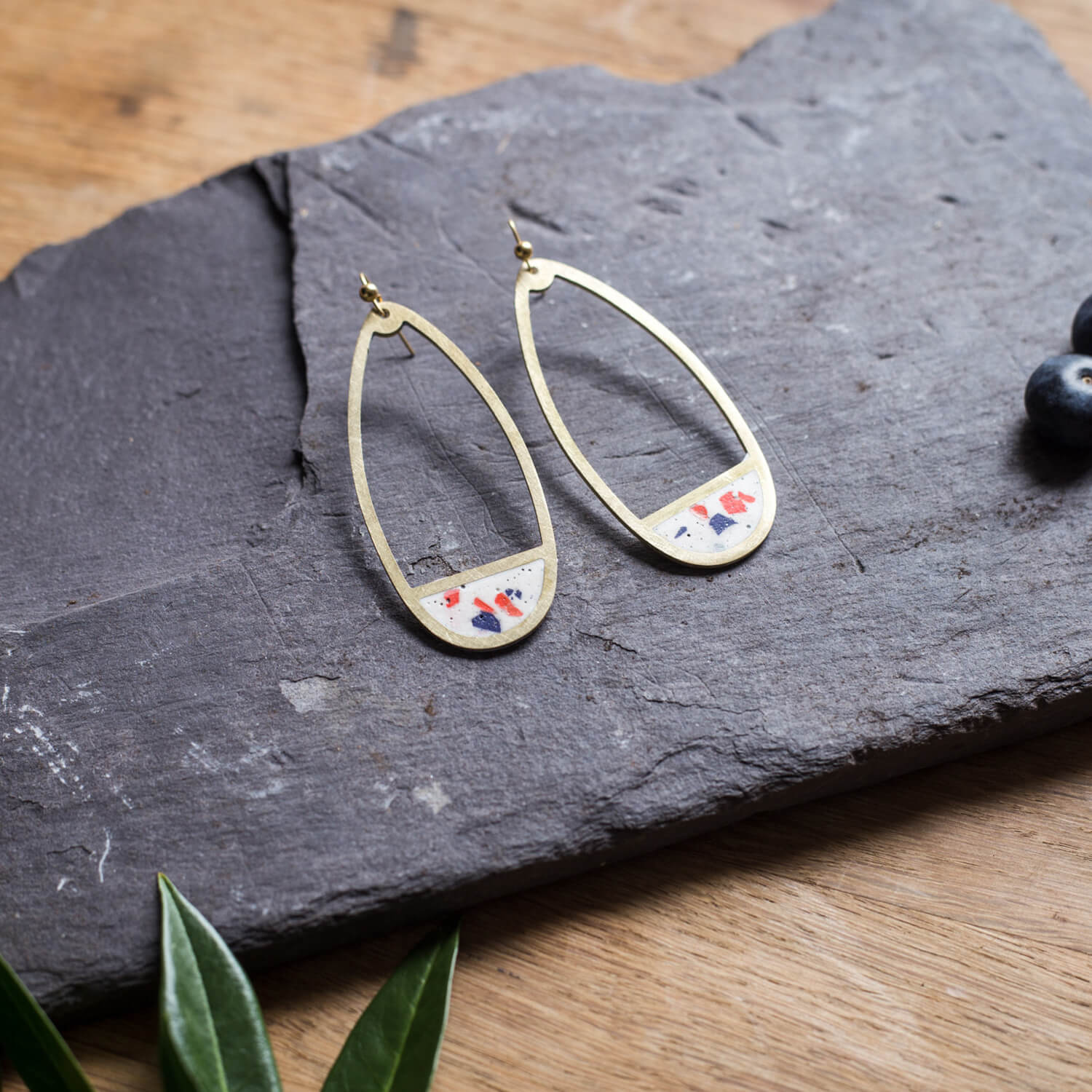 Jewellery White Perfect Drop Earrings homeware shops bristol gift shops bristol Scatter Jewellery