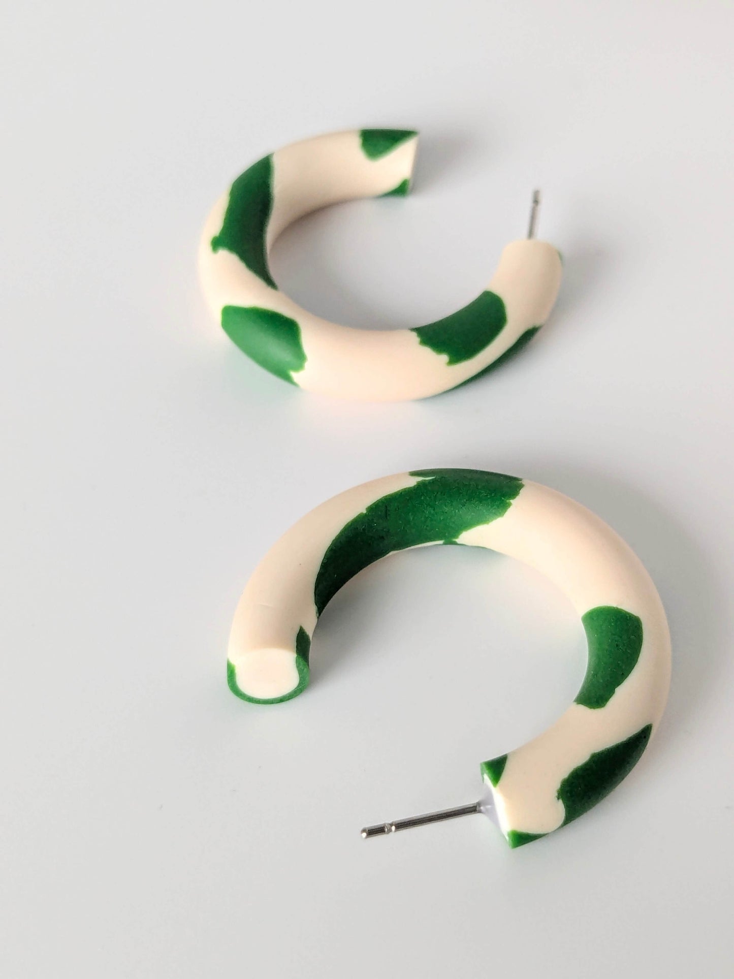 Earrings Double Colour Hula Earrings (Various Colours) homeware shops bristol gift shops bristol Shaped Contemporary