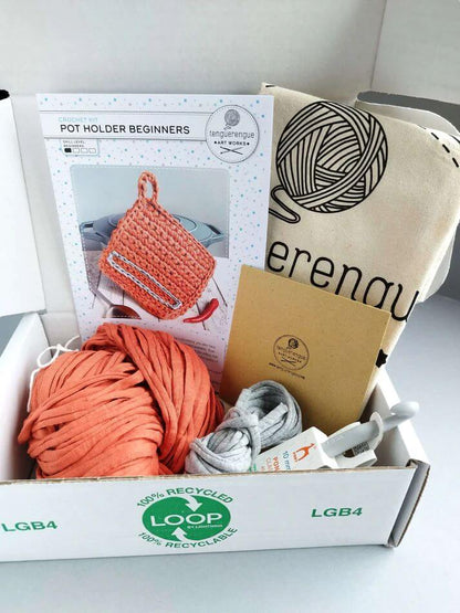 Art & Craft Kits Crochet kit: Pot Holder for Beginners homeware shops bristol gift shops bristol Tenguerengue