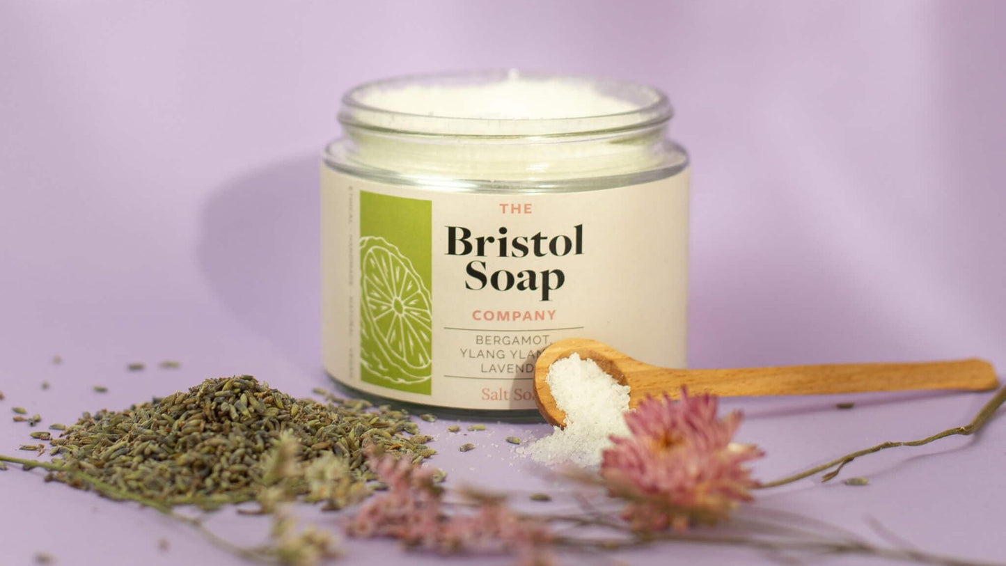 Bath Salts Bath Salts - Bergamot, Ylang Ylang and Lavender 225g homeware shops bristol gift shops bristol The Bristol Soap Company