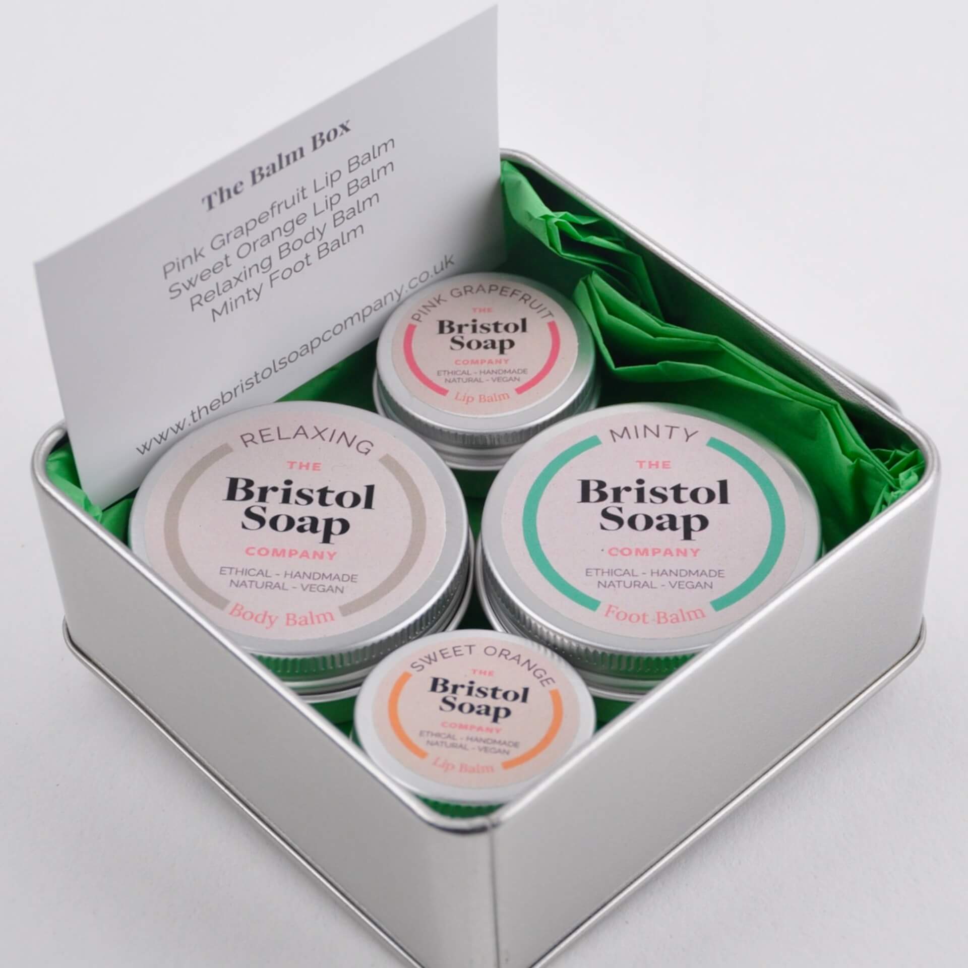 Gift Set The Balm Box - Gift Tin homeware shops bristol gift shops bristol The Bristol Soap Company