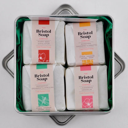 Gift Set The Gift Tin - Set of Four Soaps homeware shops bristol gift shops bristol The Bristol Soap Company