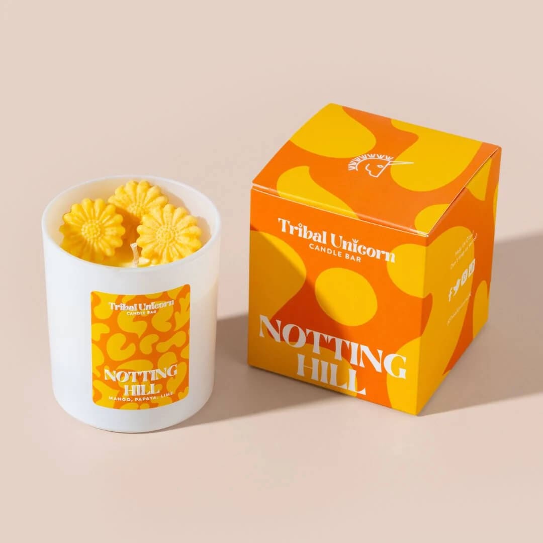 Hand poured Candle Notting Hill Candle homeware shops bristol gift shops bristol Tribal Unicorn