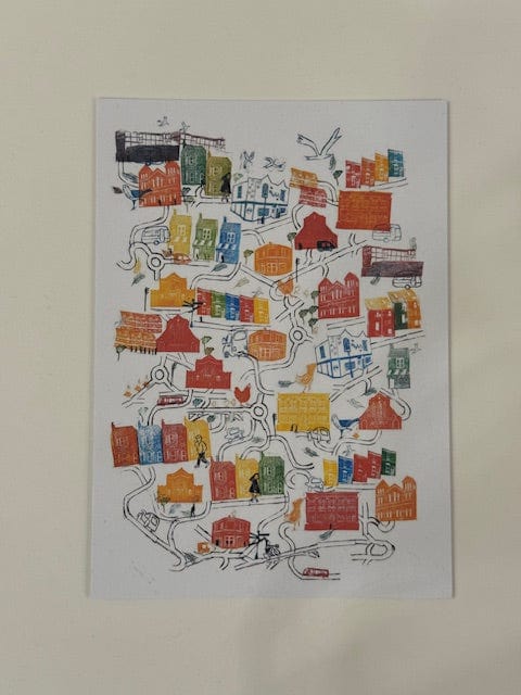 Postcard Singing Springing Lark in Easton, Postcard Postcards of Bristol Scenes (various designs) homeware shops bristol gift shops bristol Victoria Wilmott