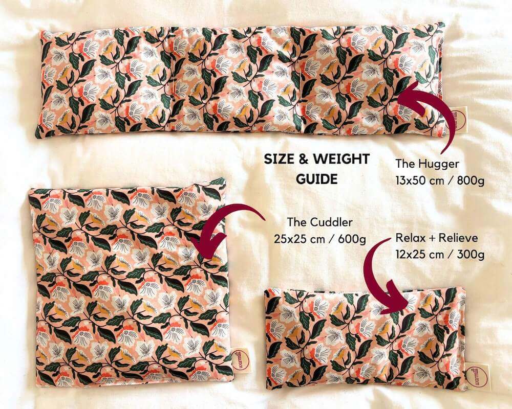 Wellbeing Cherry Stone Thermal Pillow (multiple sizes) - Iris homeware shops bristol gift shops bristol warmlii
