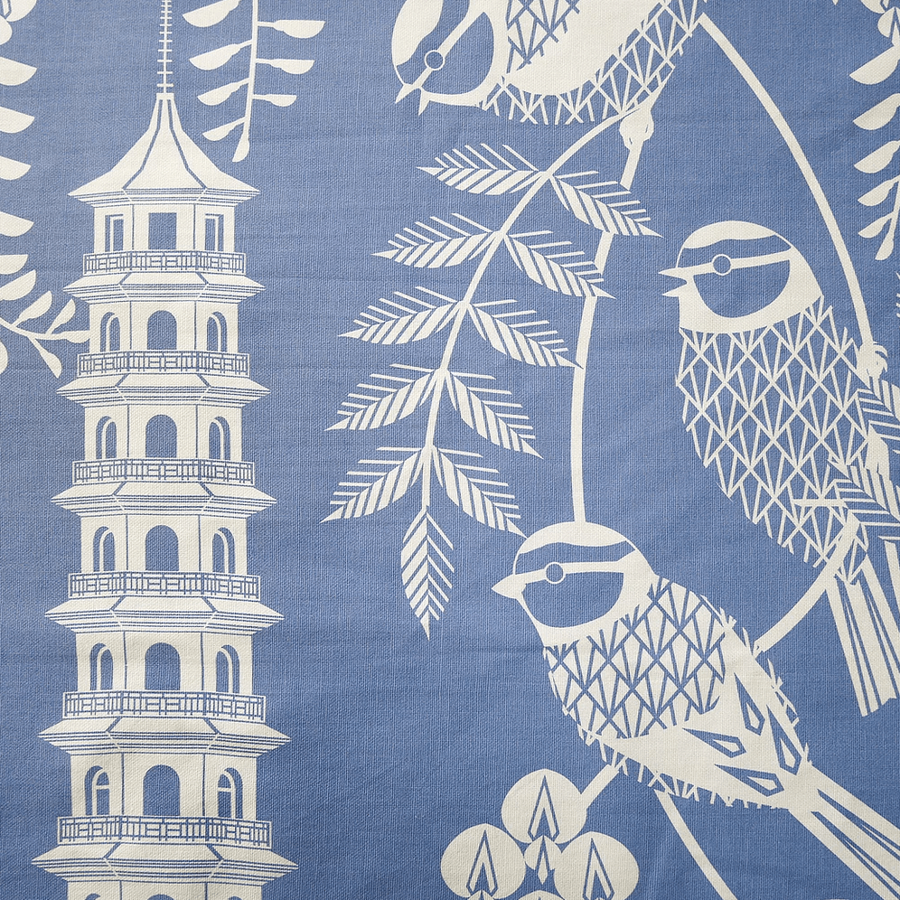 Tea Towel Blue Tits Tea Towel in Blue homeware shops bristol gift shops bristol Ash Leaf Printmaking
