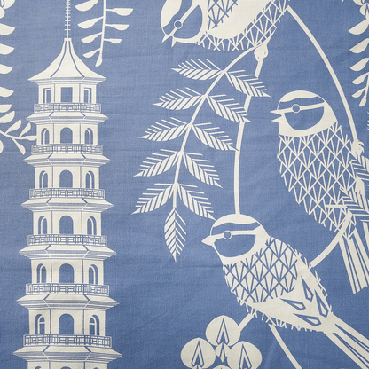 Tea Towel Blue Tits Tea Towel in Blue homeware shops bristol gift shops bristol Ash Leaf Printmaking