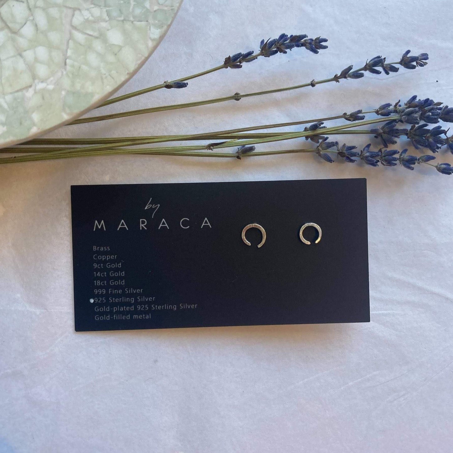 Earrings BASE - Small Round Studs - Silver homeware shops bristol gift shops bristol By Maraca