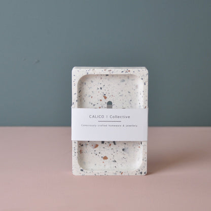 Soap Dish Jesmonite Soap Dish - Rectangle homeware shops bristol gift shops bristol Calico Collective