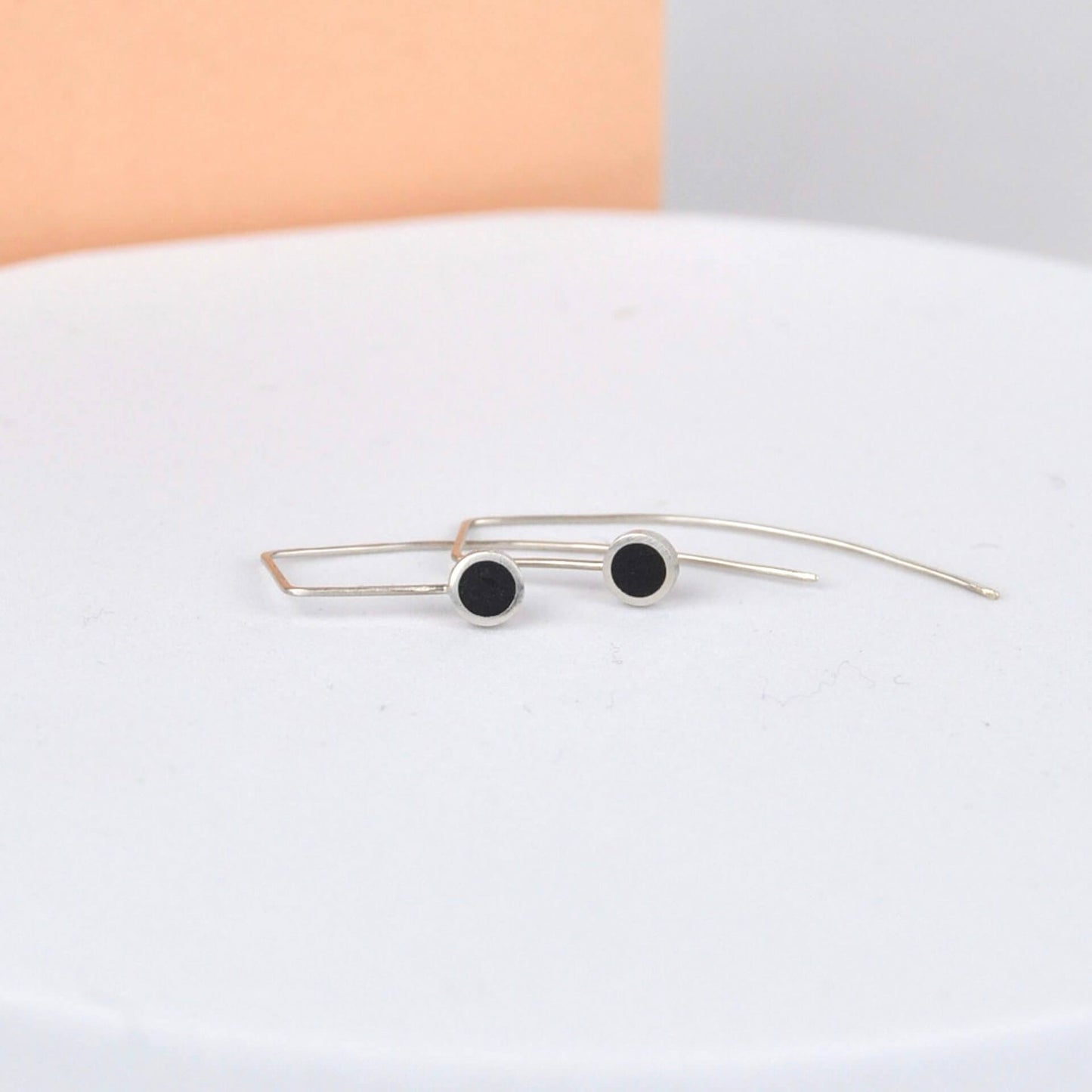 Earrings Black Contemporary Round Wire Earrings (various colours) homeware shops bristol gift shops bristol Clare Lloyd