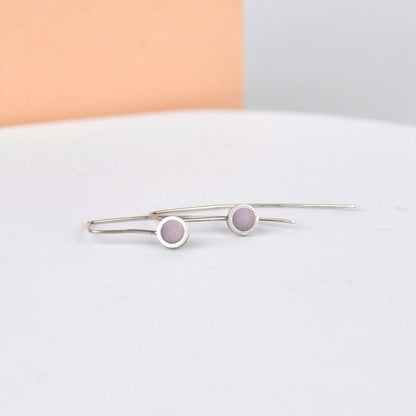 Earrings Pink Contemporary Round Wire Earrings (various colours) homeware shops bristol gift shops bristol Clare Lloyd