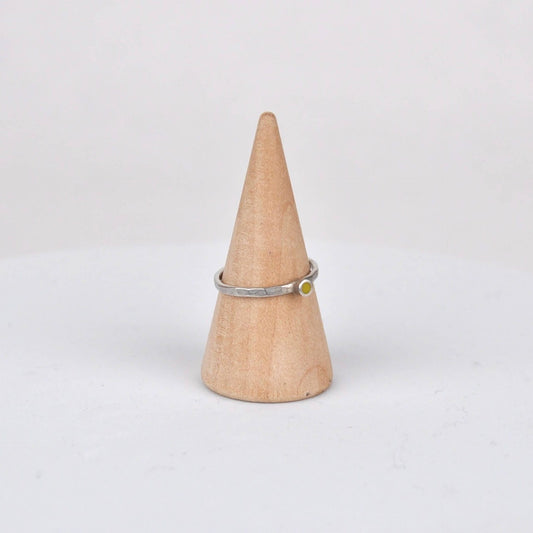 Ring Tiny Circle Stacking Ring - Yellow homeware shops bristol gift shops bristol Clare Lloyd