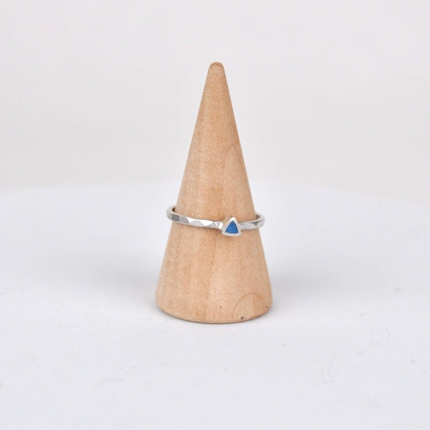 Ring Triangle Stacking Ring - Blue homeware shops bristol gift shops bristol Clare Lloyd
