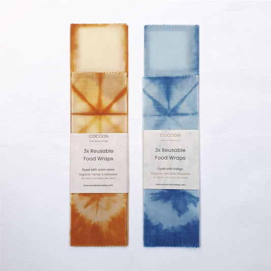 Food Wrap Beeswax food wrap. Natural Dye: Onion (3 pack) homeware shops bristol gift shops bristol COCOON Natural Dye House