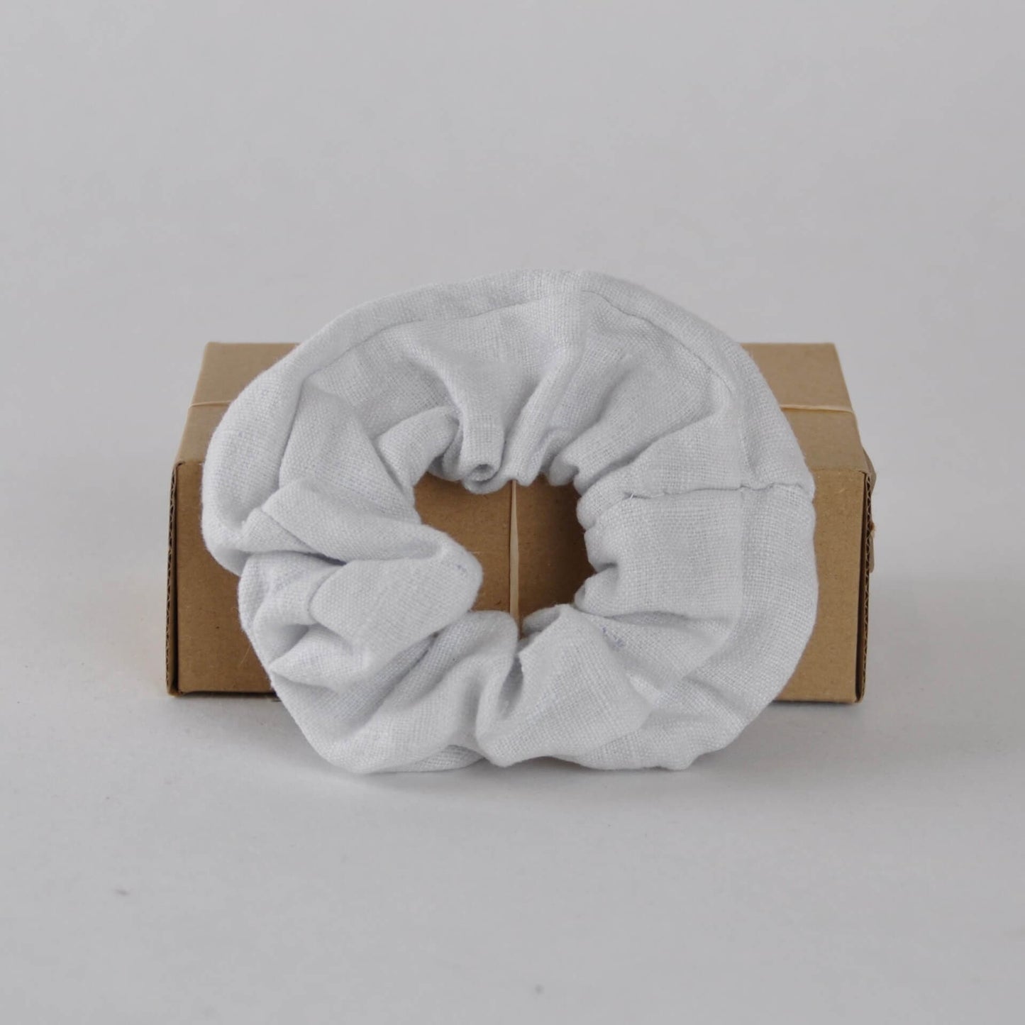 Scrunchies Red Cabbage (Pale Blue) Naturally Dyed Organic Linen Scrunchie homeware shops bristol gift shops bristol COCOON Natural Dye House