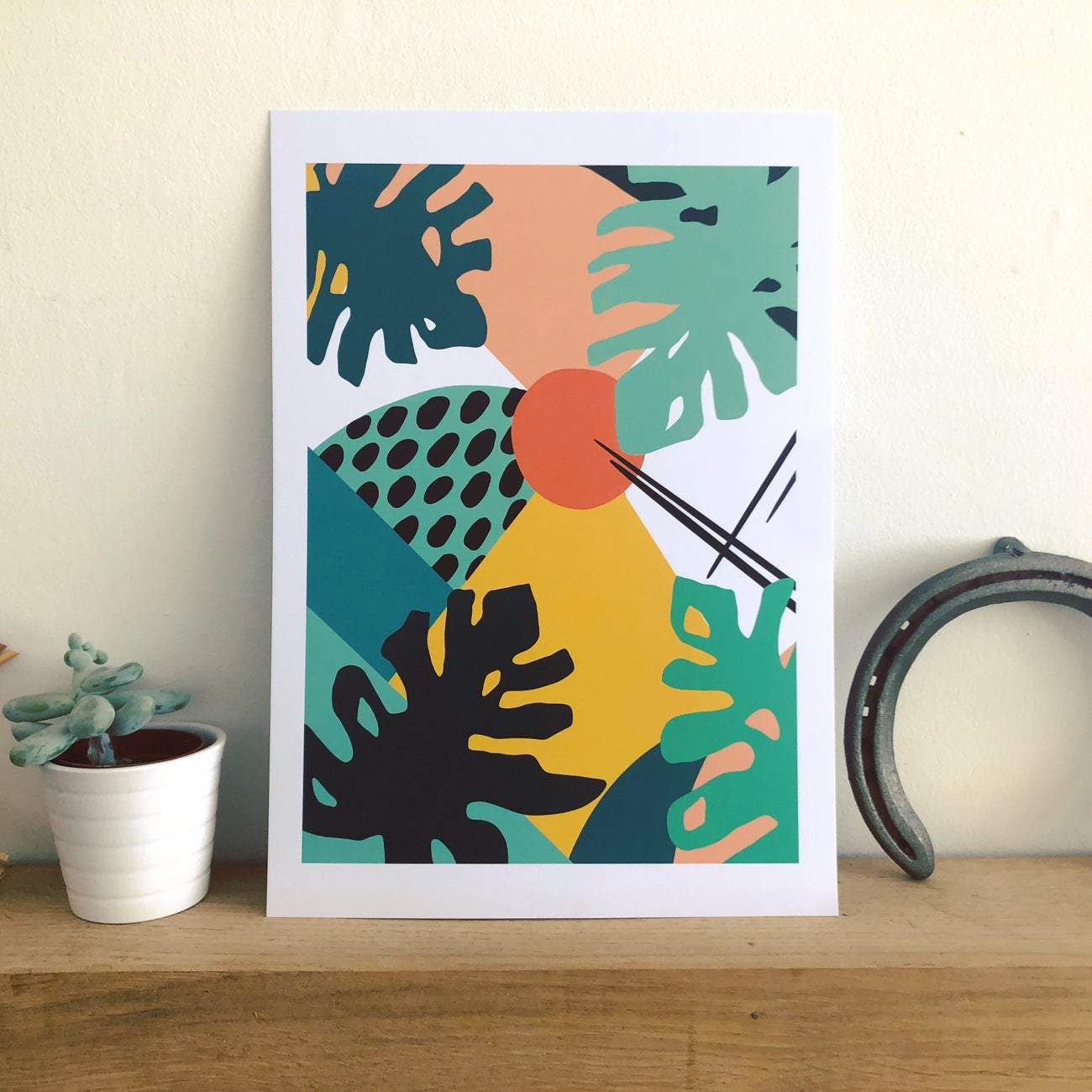Prints Monstera Mix Print (various sizes) homeware shops bristol gift shops bristol Do It Later Illustration
