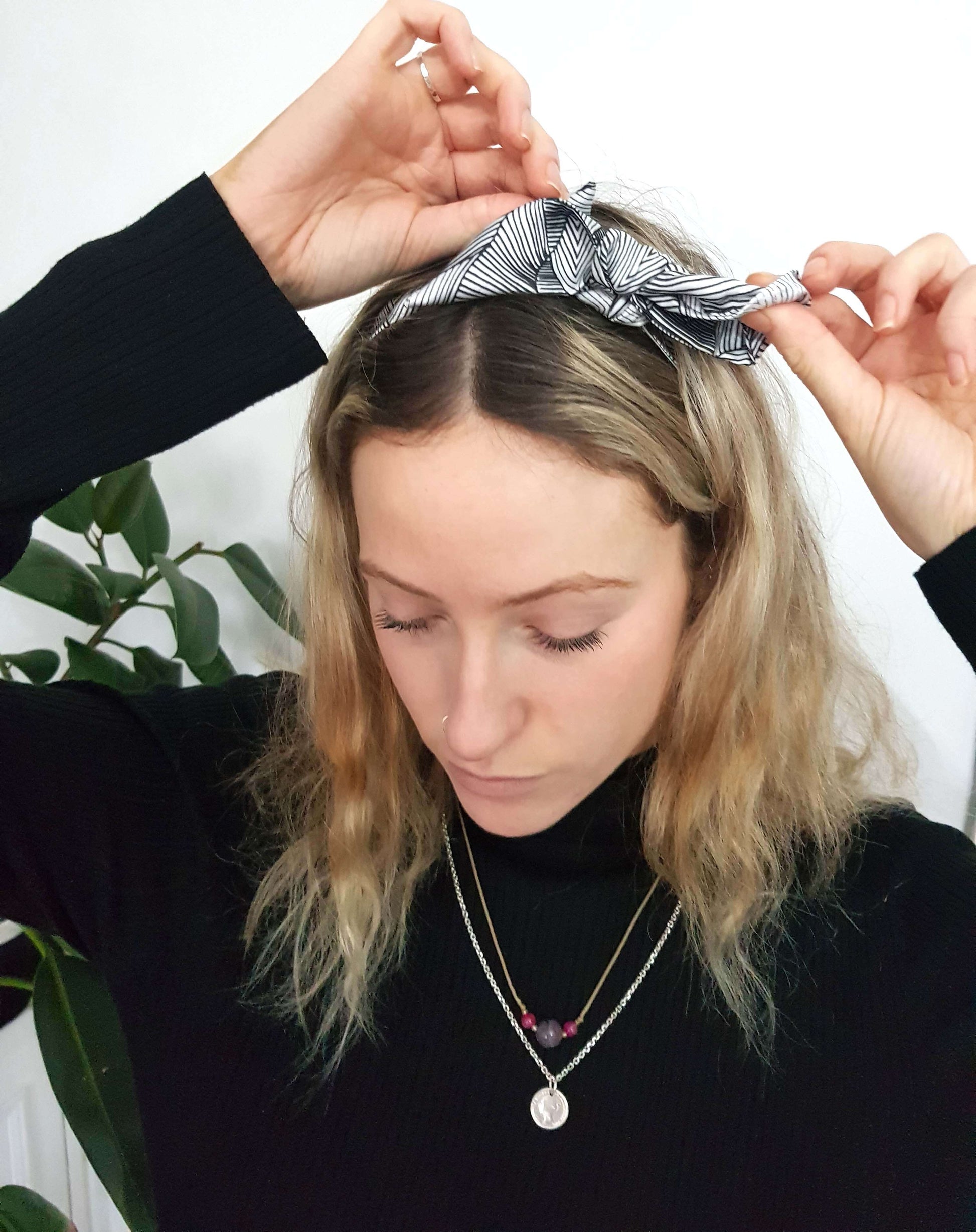 Head Scarf Head Scarf in 'Illusion' Print homeware shops bristol gift shops bristol Ilke Usluca Design