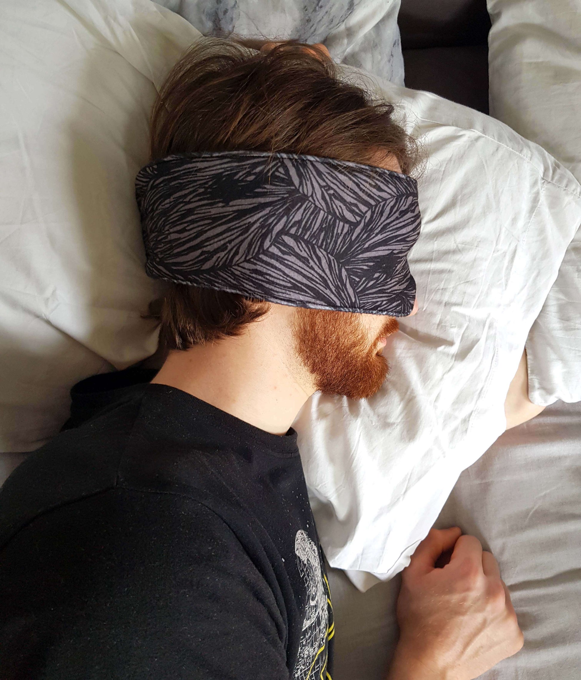 Sleep Mask Sleep Mask (Total Blackout) 'Black Calm' homeware shops bristol gift shops bristol Ilke Usluca Design