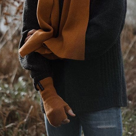 Mittens Ribbed Wrist Warmers - Winter Bracken homeware shops bristol gift shops bristol Island Nation