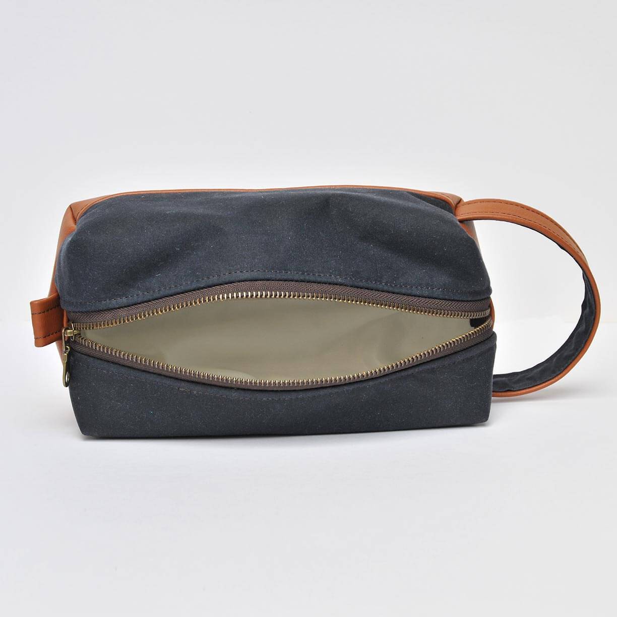 Bag Unisex Recycled Leather Dopp Bag (Toiletries / Wash Bag) homeware shops bristol gift shops bristol Lauren Holloway