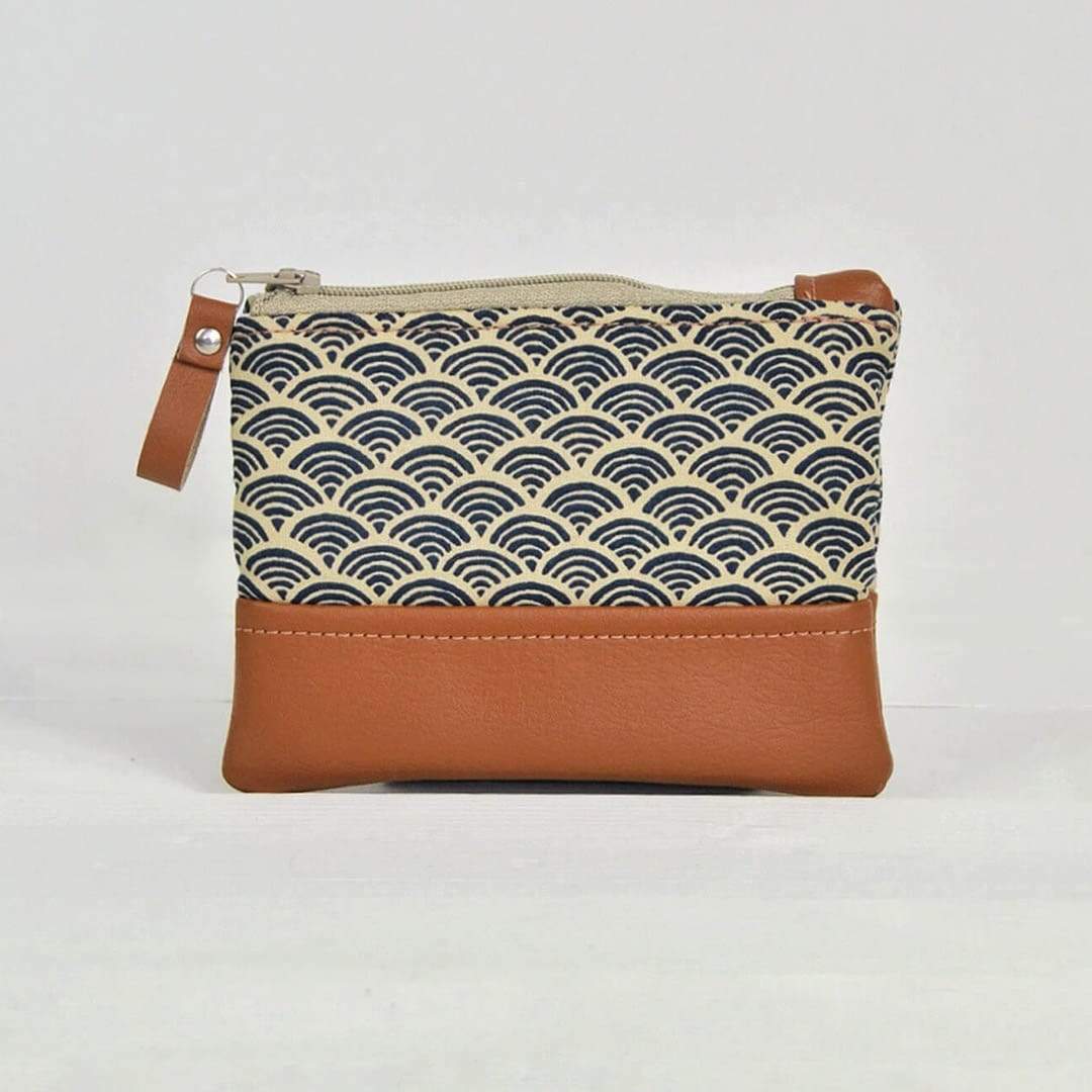 Purse / Wallet Coin Purse - Blue Wave homeware shops bristol gift shops bristol Lauren Holloway