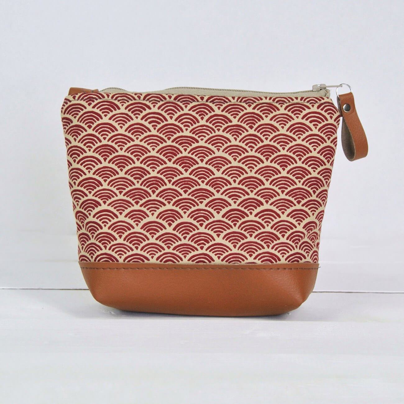Washbag Red Wave Make-up / Wash Bag (various designs) homeware shops bristol gift shops bristol Lauren Holloway