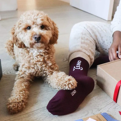 Socks Smiley Bamboo Socks - 'Your Favourite' Burgundy Red homeware shops bristol gift shops bristol Leiho