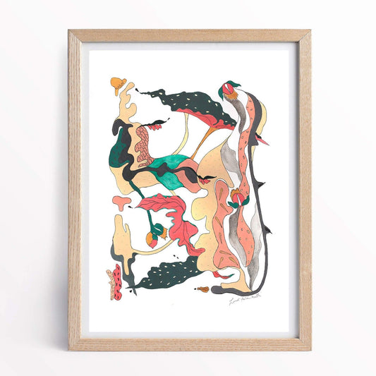 Prints Polka Dot Begonia Fine Art Digital Print homeware shops bristol gift shops bristol Louise Forster-Smith