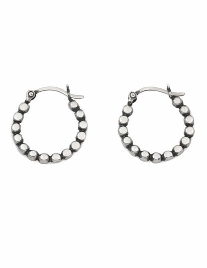 Earrings Eco Silver Chunky Halo Hoops homeware shops bristol gift shops bristol May Hofman