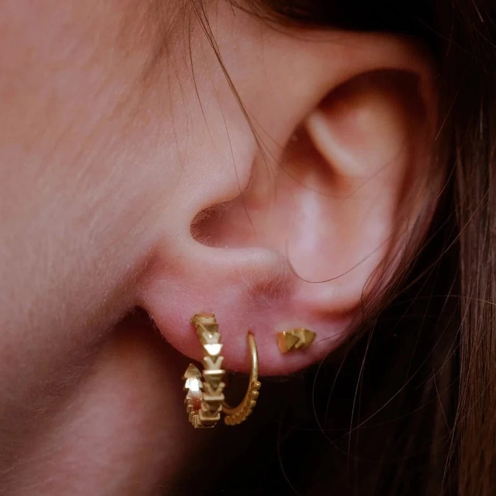 Earrings Eco Silver or Gold Dot Hoop (Various sizes) homeware shops bristol gift shops bristol May Hofman