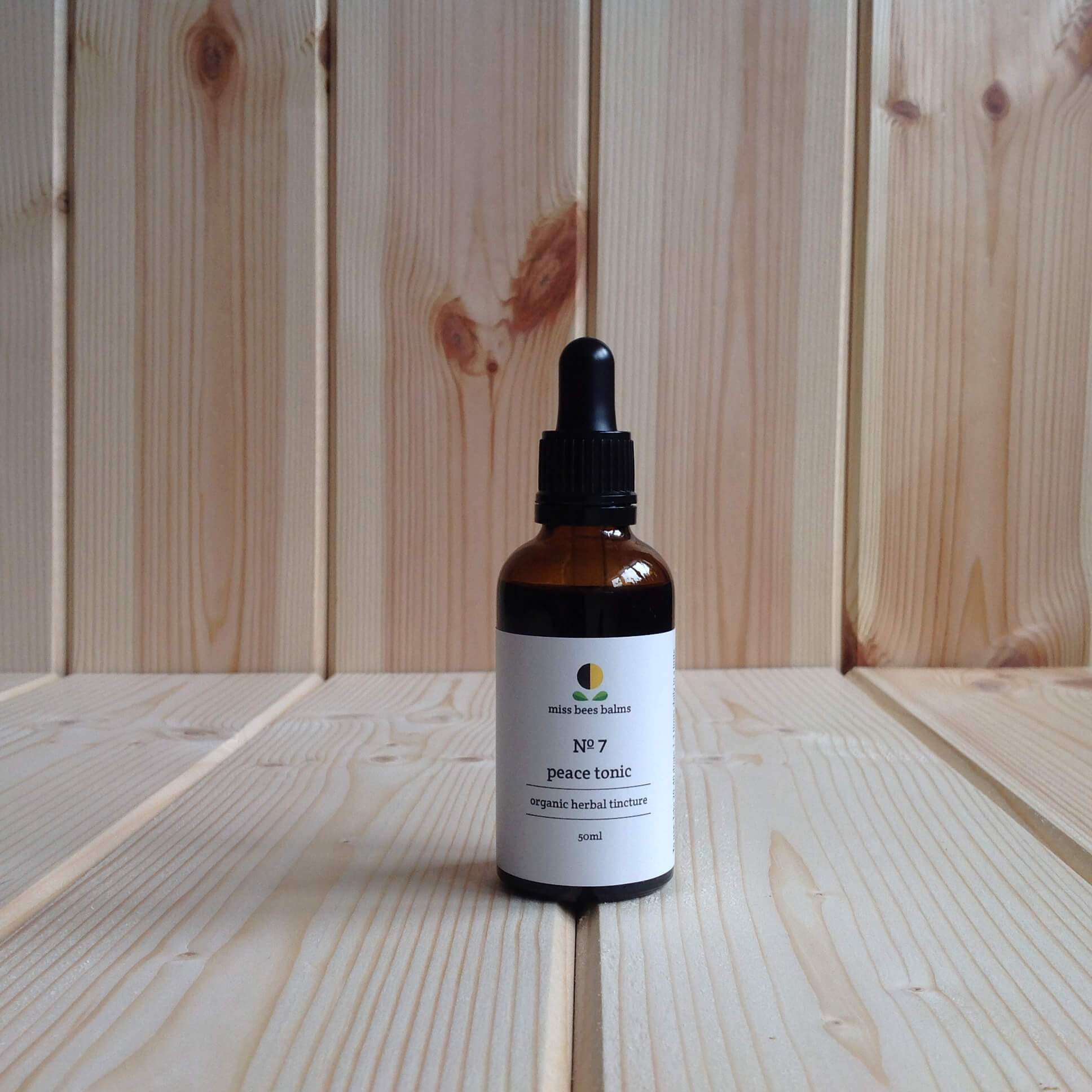 Wellbeing Peace Tonic - Organic Herbal Tincture homeware shops bristol gift shops bristol Miss Bees Balms