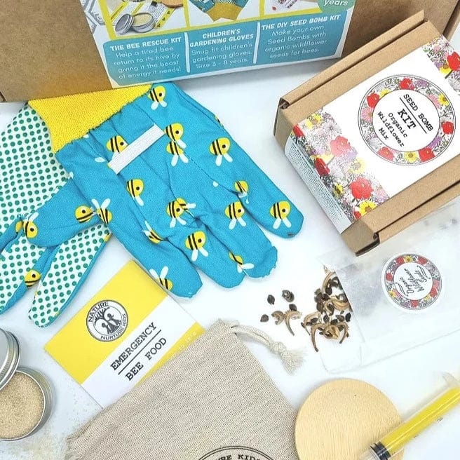 Making Kits Flower Bomb and Bee Rescue Duo Gift Set homeware shops bristol gift shops bristol Nature Nurture Kids