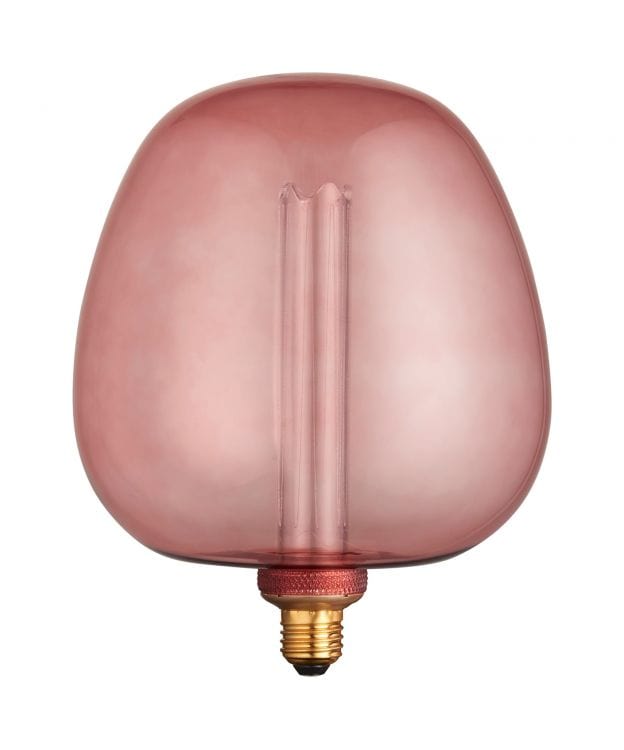Bulb SALE Statement Filament Bulb in Tinted Pink homeware shops bristol gift shops bristol Priormade