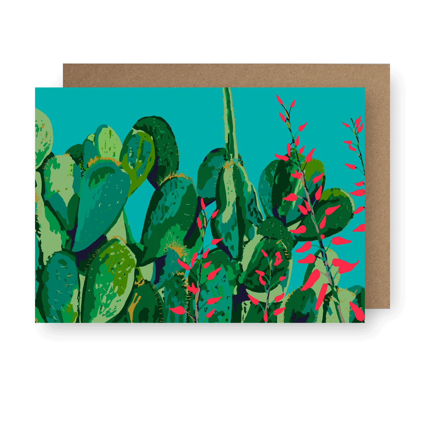 Greetings Card Cactus Garden Series No. 2 Greetings Card homeware shops bristol gift shops bristol Rosie Reiter
