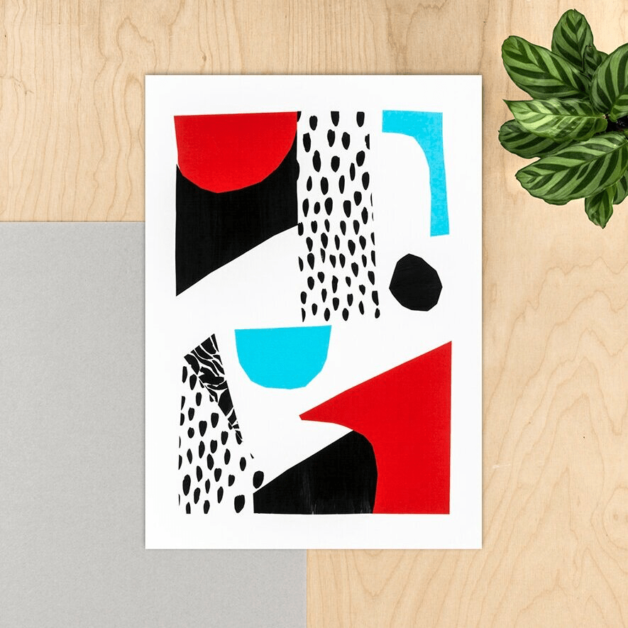 Prints Lucia Giclée prints from original collages (various designs) homeware shops bristol gift shops bristol Studio Fae