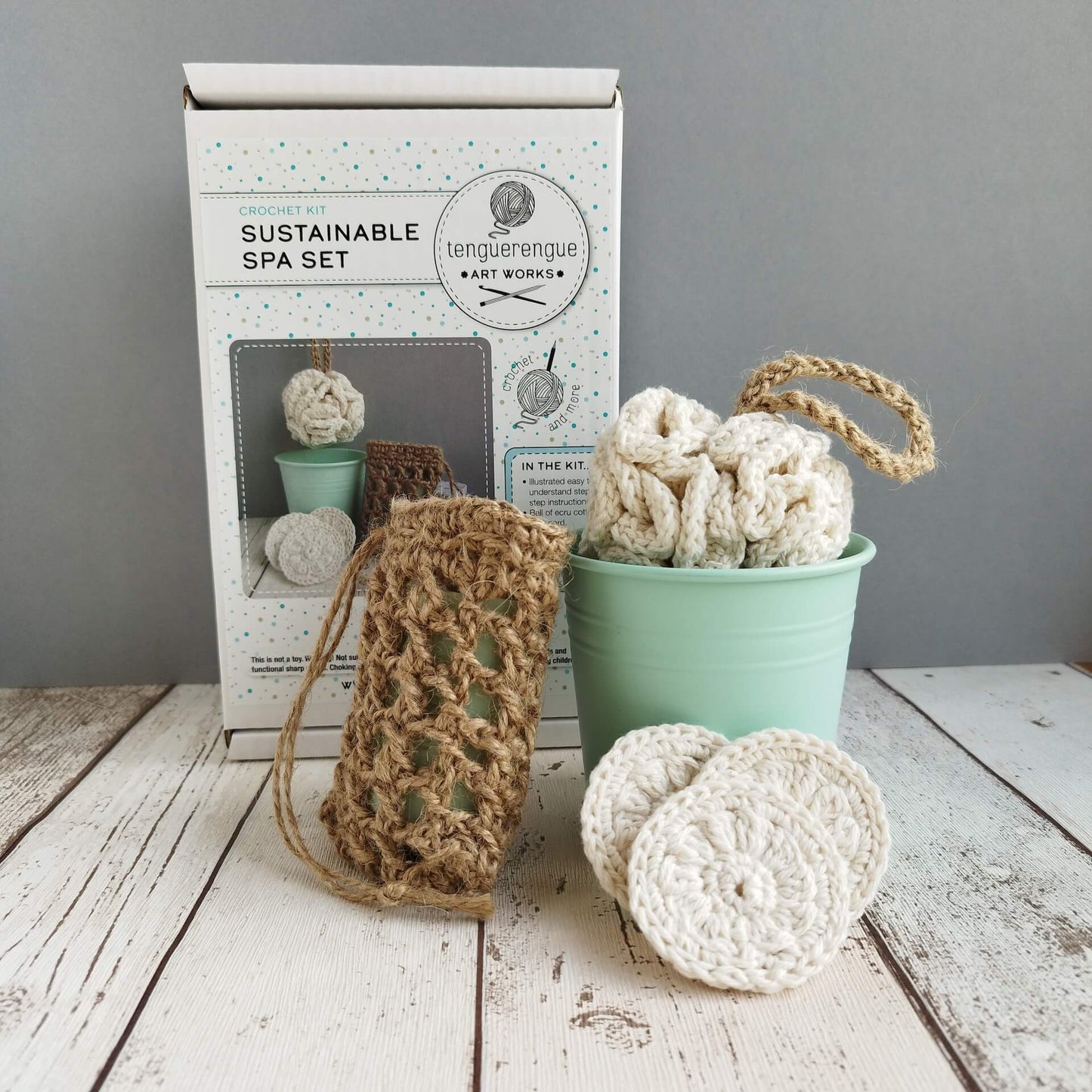 Art & Craft Kits Crochet Kit: Sustainable Spa Set homeware shops bristol gift shops bristol Tenguerengue