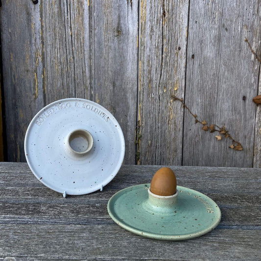 Ceramics Boiled Egg & Soldier Plate (various colours) homeware shops bristol gift shops bristol The Village Pottery