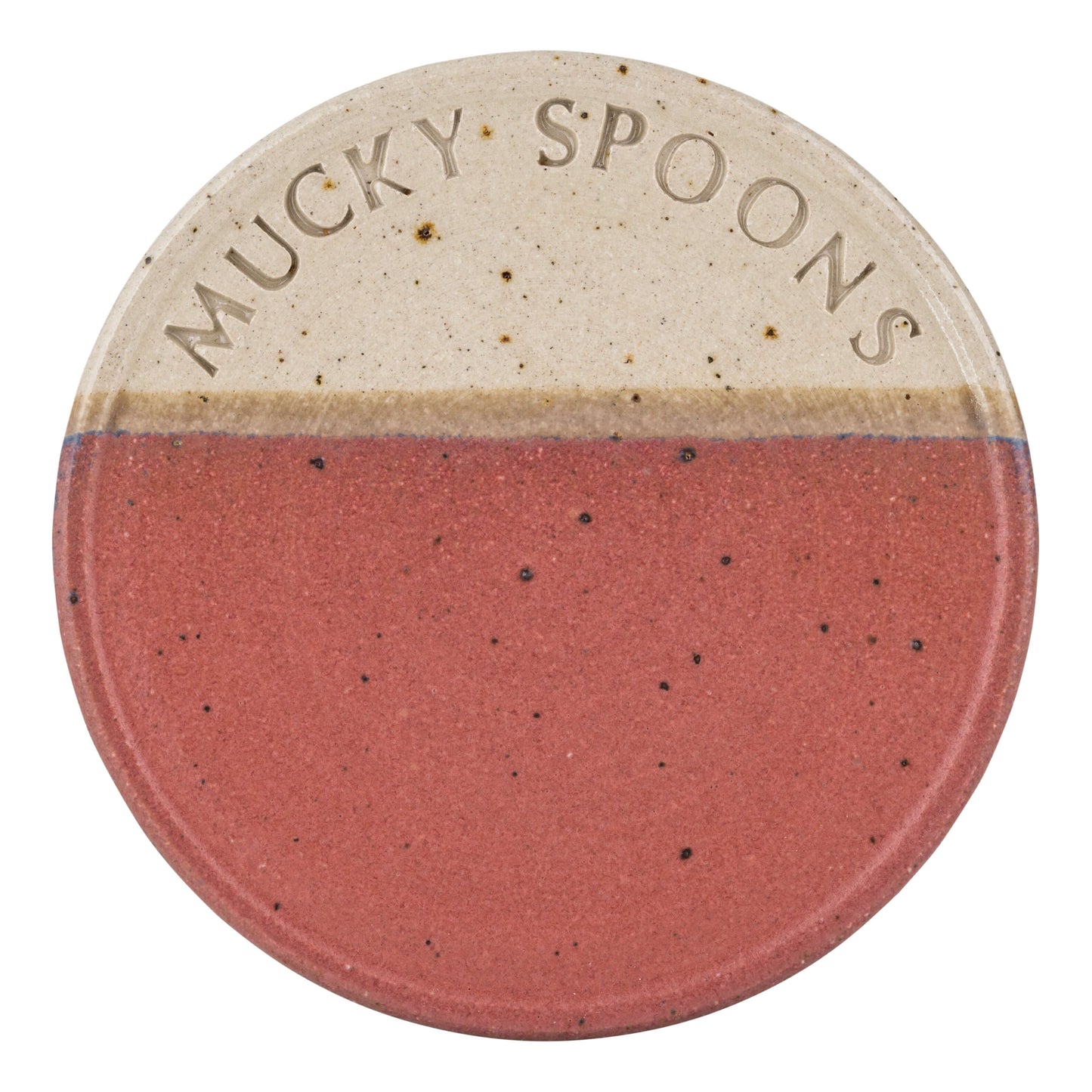 Ceramics Raspberry Rust Mucky Spoon Rest (4 colour options) homeware shops bristol gift shops bristol The Village Pottery