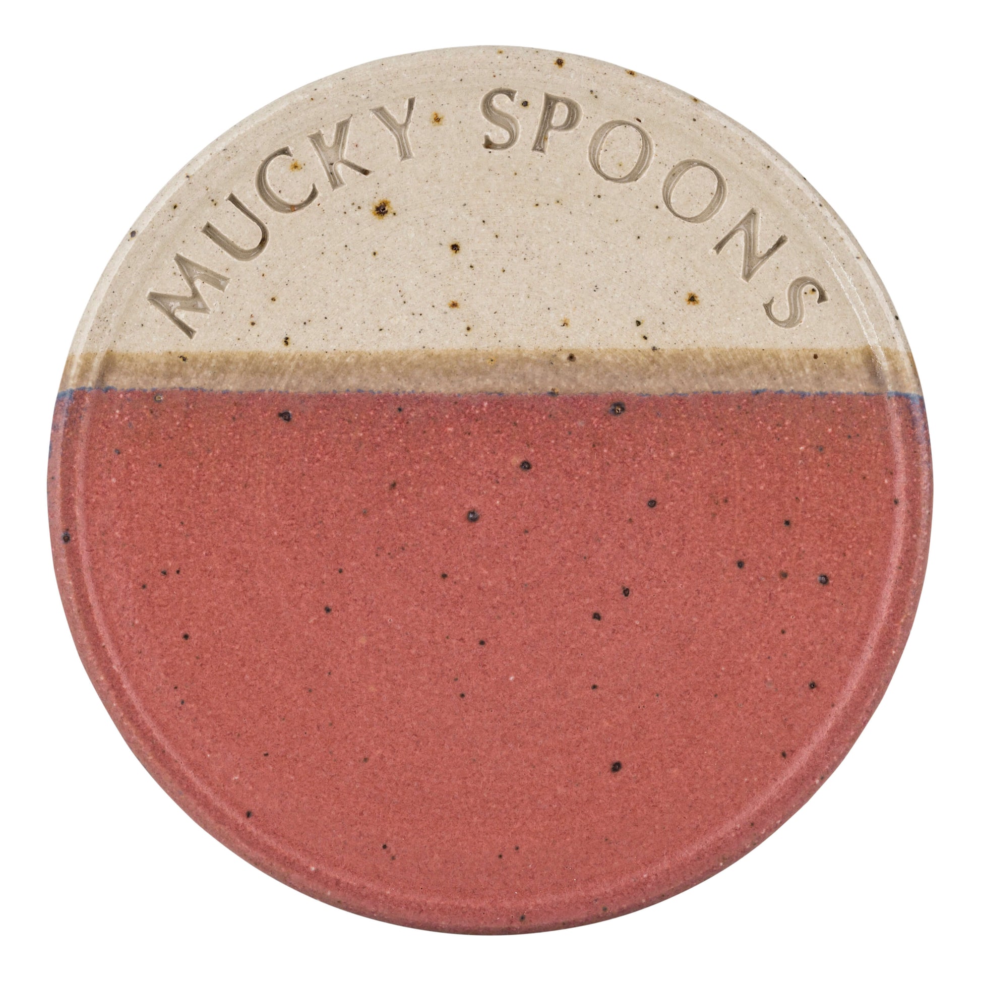 Ceramics Raspberry Rust Mucky Spoon Rest (4 colour options) homeware shops bristol gift shops bristol The Village Pottery