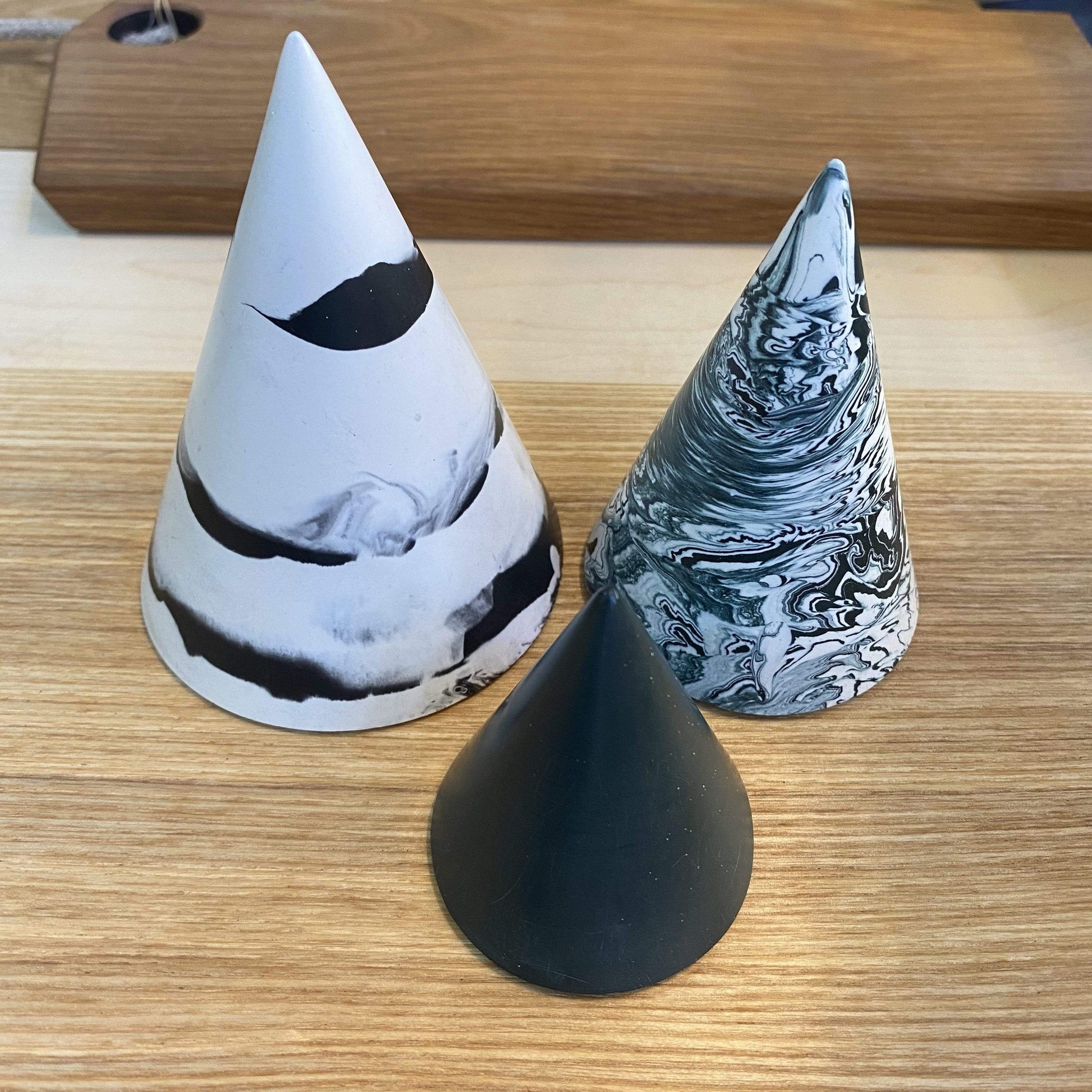 Cones Jesmonite Cones  (various sizes and patterns) homeware shops bristol gift shops bristol Tip Studio