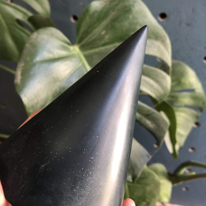 Cones Large cone - Deep Green Jesmonite Cones  (various sizes and patterns) homeware shops bristol gift shops bristol Tip Studio