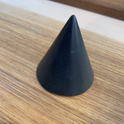Cones Small cone -  Green Jesmonite Cones  (various sizes and patterns) homeware shops bristol gift shops bristol Tip Studio