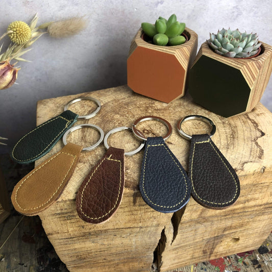 Key Rings Leather Key Rings (various colours) homeware shops bristol gift shops bristol Zoe Dunn Designs